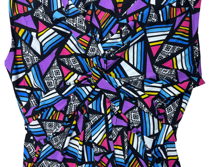 Jolie Moi Geometric Print Maxi Dress