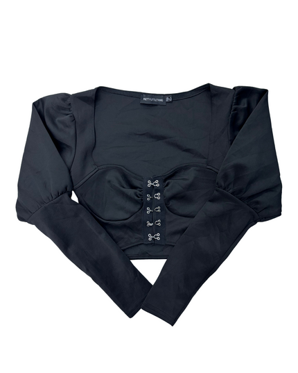 Pretty Little Thing Women's Black Crop Top