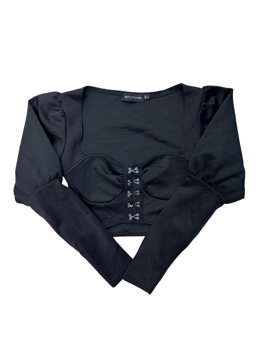 Pretty Little Thing Women's Black Crop Top