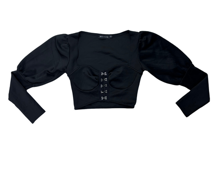 Pretty Little Thing Women's Black Crop Top