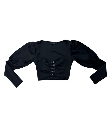 Pretty Little Thing Women's Black Crop Top