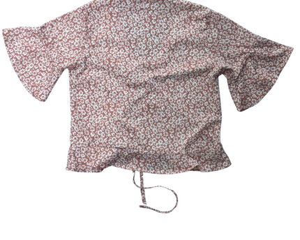 Rocket Fashion | Victoria Style V-Neck Floral Chiffon Blouse