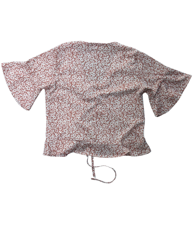 Rocket Fashion | Victoria Style V-Neck Floral Chiffon Blouse