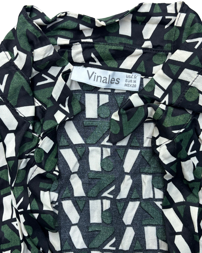 Vinales Printed Jersey Wrap Top