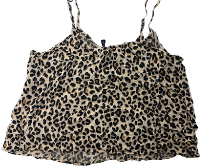 HnM Women V-Neck Sleeveless Animal Print Top