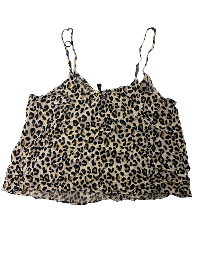 HnM Women V-Neck Sleeveless Animal Print Top