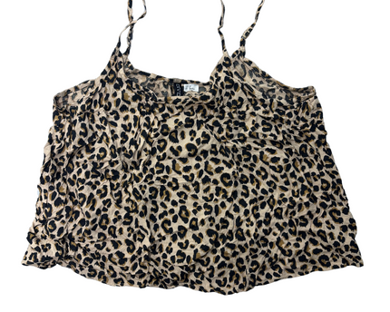HnM Women V-Neck Sleeveless Animal Print Top