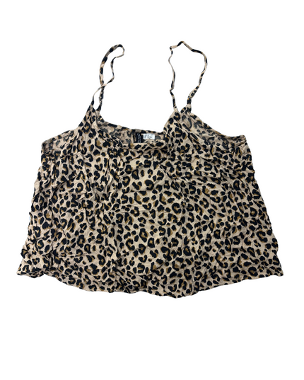 HnM Women V-Neck Sleeveless Animal Print Top