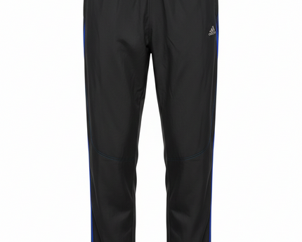Adidas Climalite Black Blue Striped Athletic Track Pants