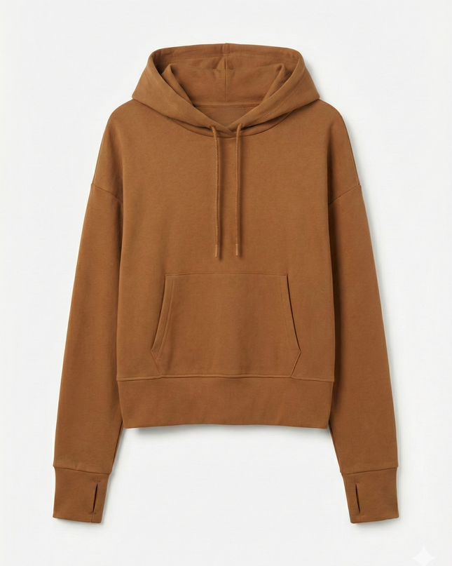 Bearpaw Brown Funnel Neck Outdoors Hoodie