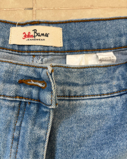 John Bamer Flared Light Blue Denim Jeans - S | Waist: 28"
