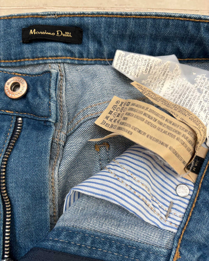 Massimo Dutti Flared Blue Denim Jeans - XS | Waist: 24"