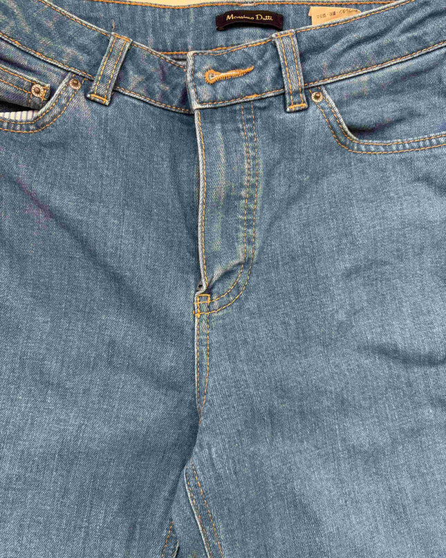 Massimo Dutti Flared Blue Denim Jeans - XS | Waist: 24"