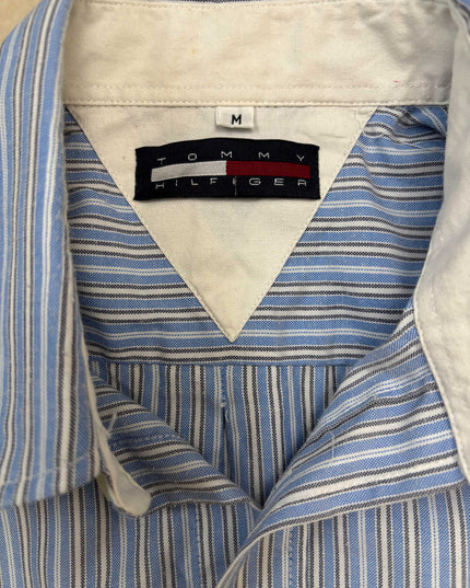 Tommy Hilfiger Classic Fit Multi-Stripe Blue Shirt - M