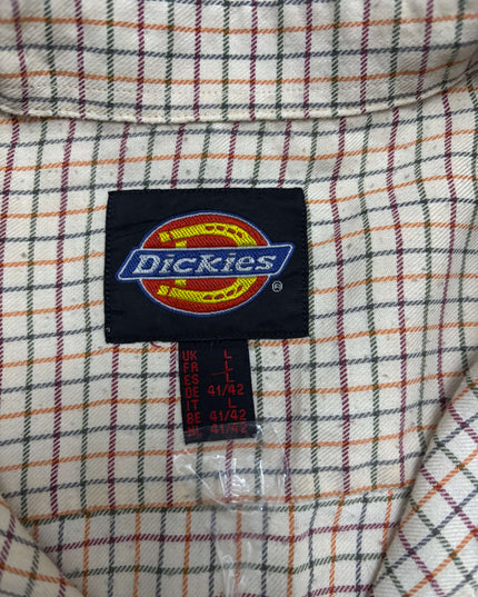 Dickies Multicolor Grid Check Beige Casual Shirt - XL