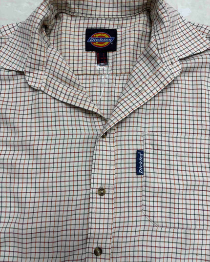Dickies Multicolor Grid Check Beige Casual Shirt - XL
