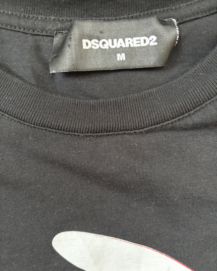 Dsquared2 Twins Rabbit Print Black T-Shirt - S
