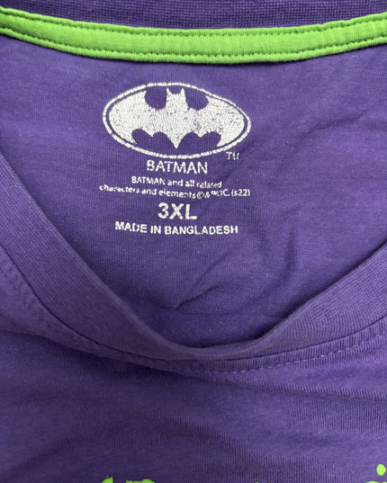 Batman The Joker Licensed Purple Graphic T-Shirt - L