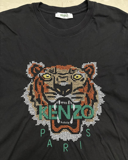 Kenzo Paris Tiger Graphic Black T-Shirt - S