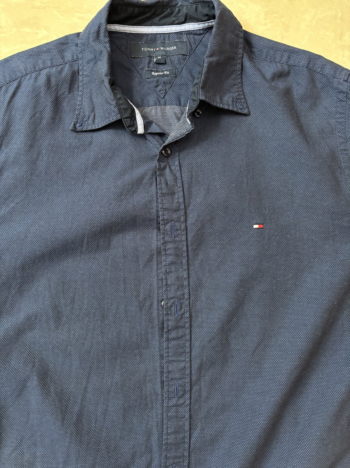 Tommy Hilfiger Regular Fit Navy Blue Shirt - S