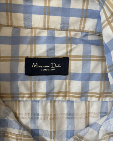 Massimo Dutti Collezioni Plaid Long Sleeve Dress Shirt - M
