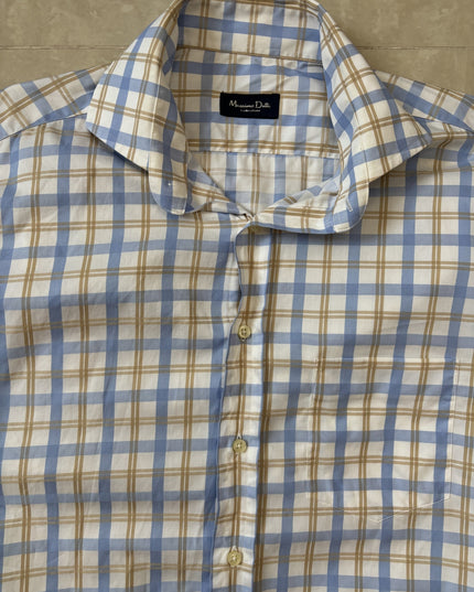 Massimo Dutti Collezioni Plaid Long Sleeve Dress Shirt - M