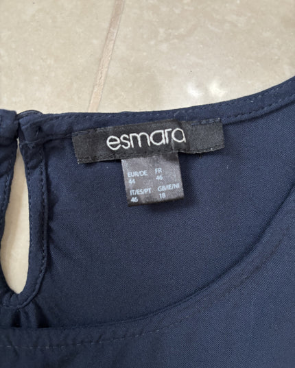 Esmara Navy Blue Short Sleeve Casual Top - XXL