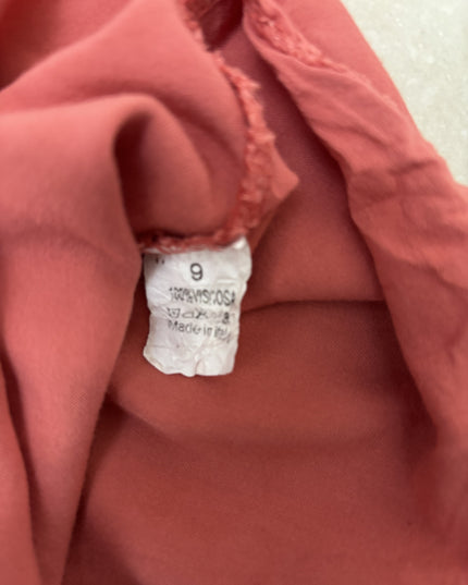 Crane Pink Button Down Sleeveless Cami Top - M