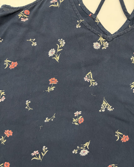 Hollister Floral Crisscross Straps Cami Top - M