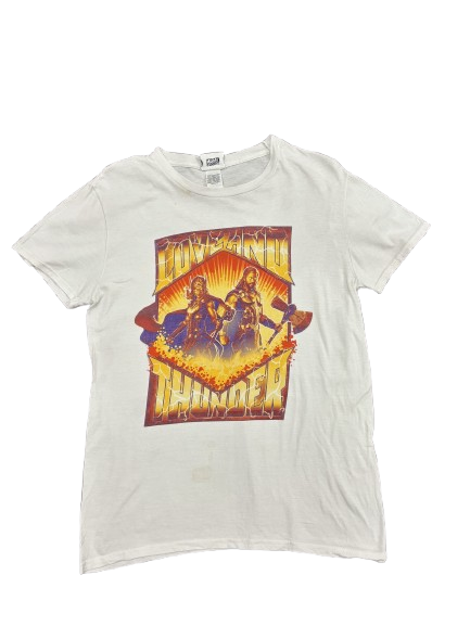 Marvel Thor: Love And Thunder White Graphic T-Shirt - XS