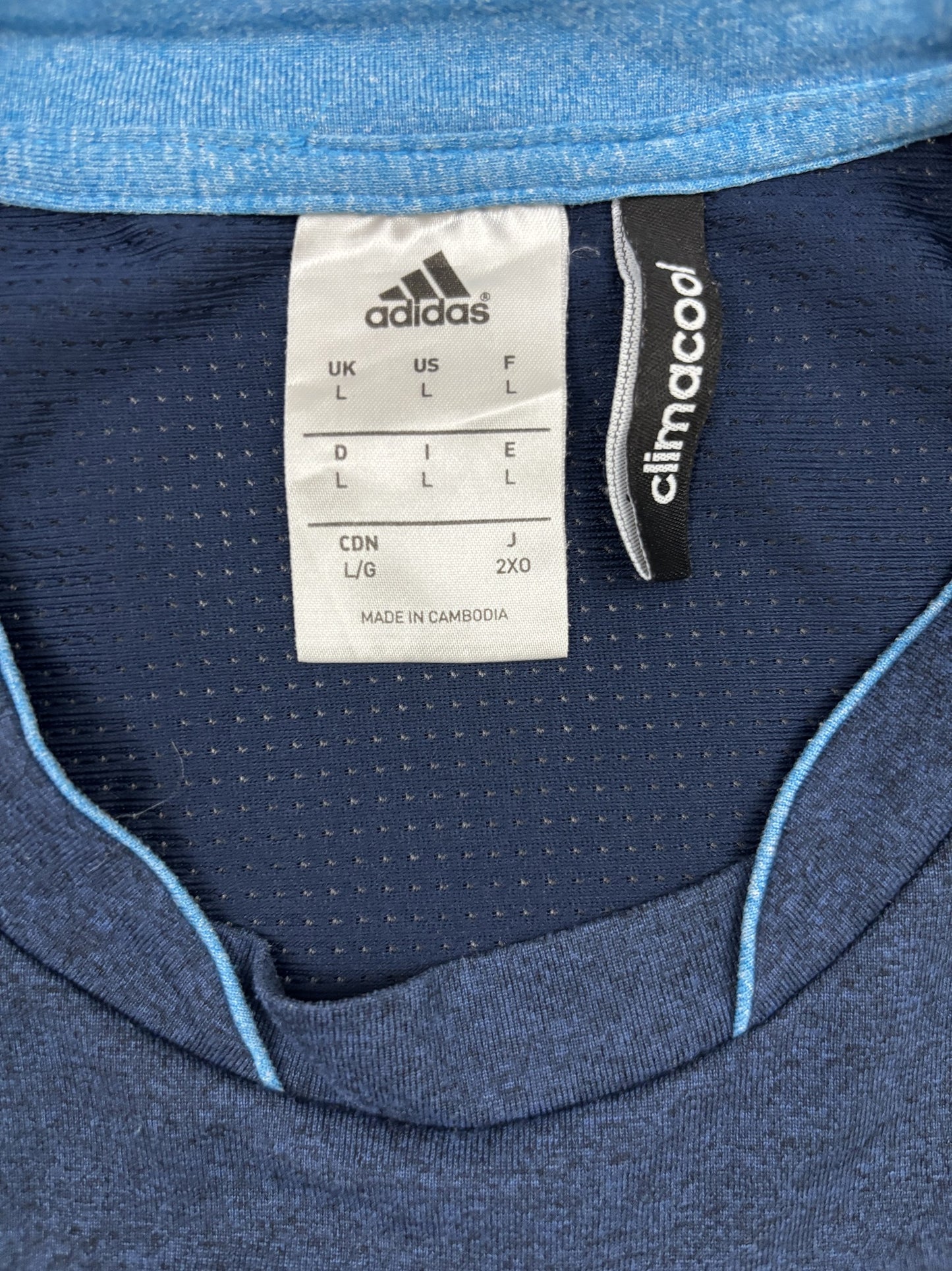 Adidas ClimaCool Navy Blue Performance T-Shirt - M