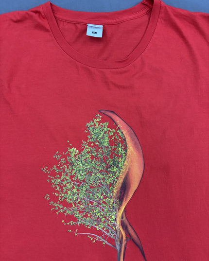 Fruit of the Loom Red Welsh Occult Conference 2020 Graphic T-Shirt - M