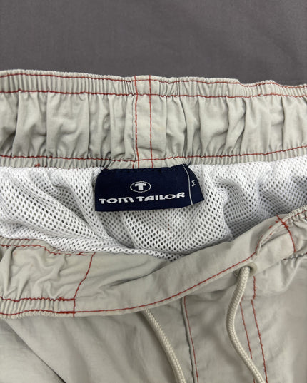 Tom Tailor Cream Beach Casual Shorts - S | Waist: 28"
