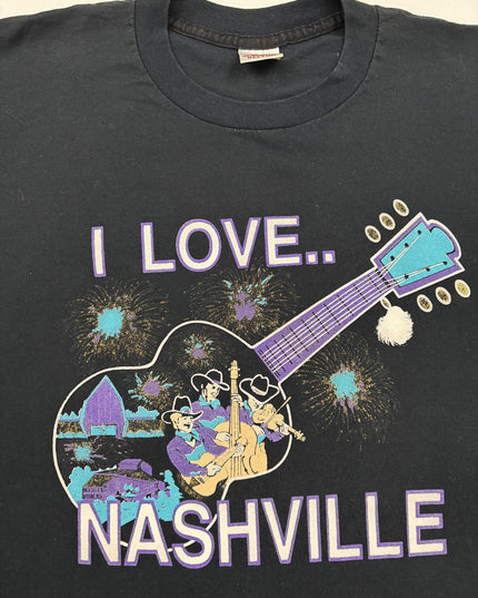 Belton "I Love Nashville" Graphic Black T-Shirt - L