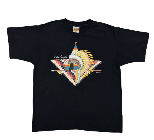 Hazelwood Palm Canyon Native Graphic Black T-Shirt - L