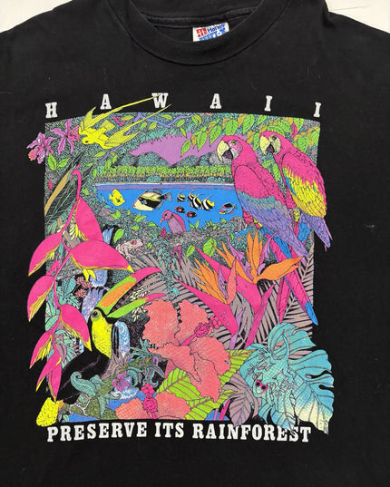 Hanes Vintage 90s Single Stitch Hawaii Preserve Its Rainforest T-Shirt - L