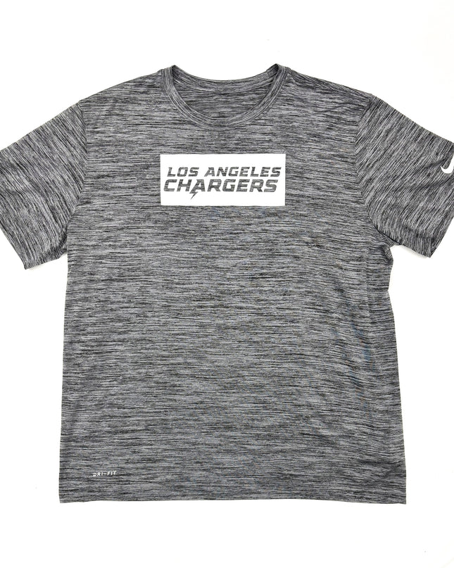 Nike Los Angeles Chargers Heather Gray Dri-FIT Training T-Shirt - L
