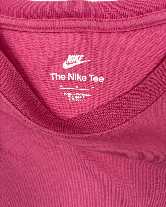 Nike Classic Logo Rose Pink Cotton T-Shirt - S