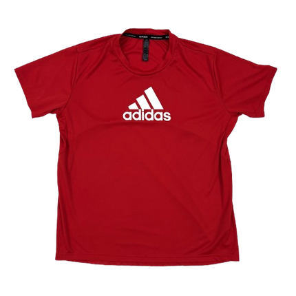 Adidas Primeblue Red Performance Activewear T-Shirt - M