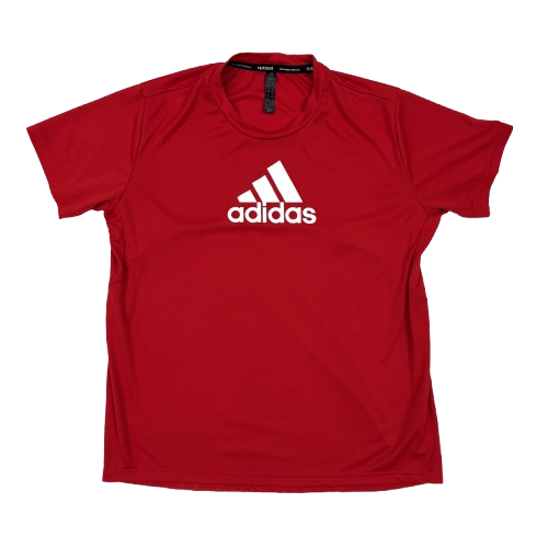 Adidas Primeblue Red Performance Activewear T-Shirt - M