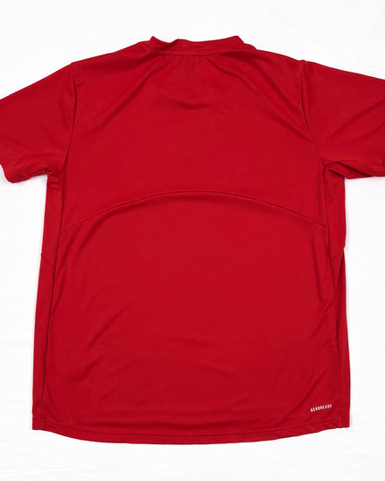 Adidas Primeblue Red Performance Activewear T-Shirt - M