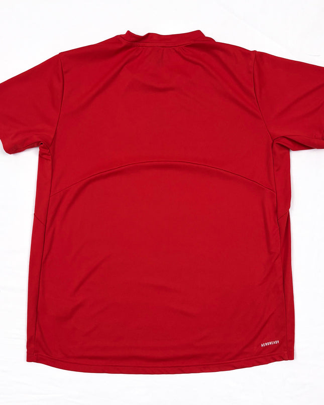 Adidas Primeblue Red Performance Activewear T-Shirt - M