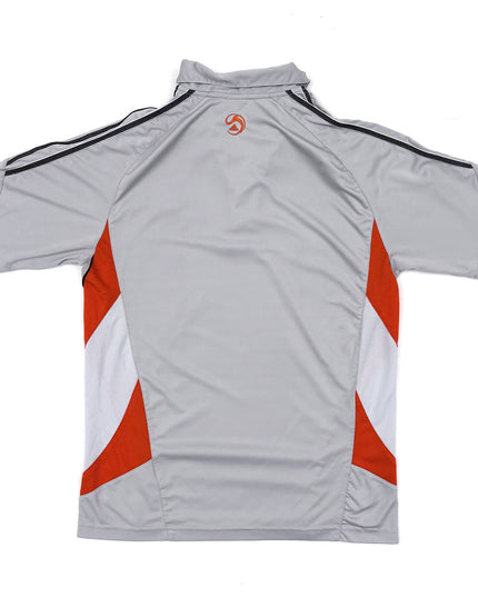 Adidas ClimaLite Striped Active Sports Polo Shirt - S