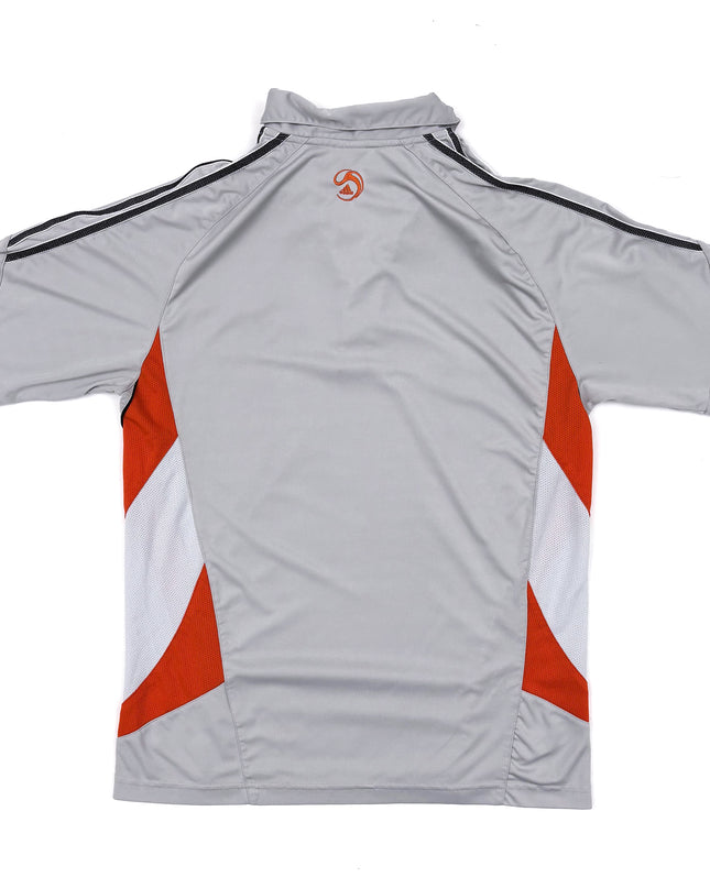 Adidas ClimaLite Striped Active Sports Polo Shirt - S