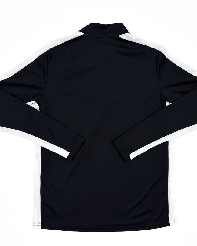 Nike Black & White Quarter Dri Fit Running Jacket - M
