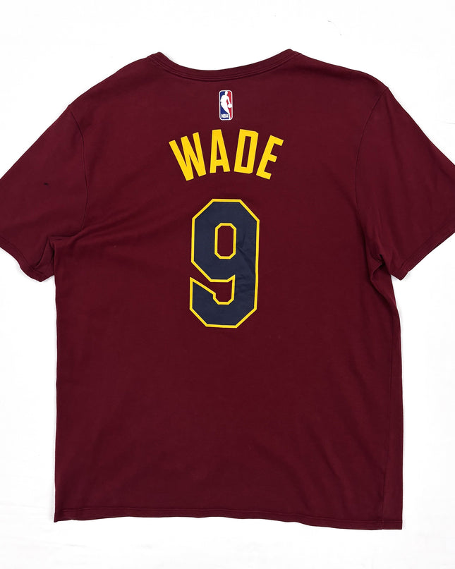 Nike NBA Cleveland Cavaliers Dwyane Wade #9 Maroon Dri-Fit T-Shirt - M