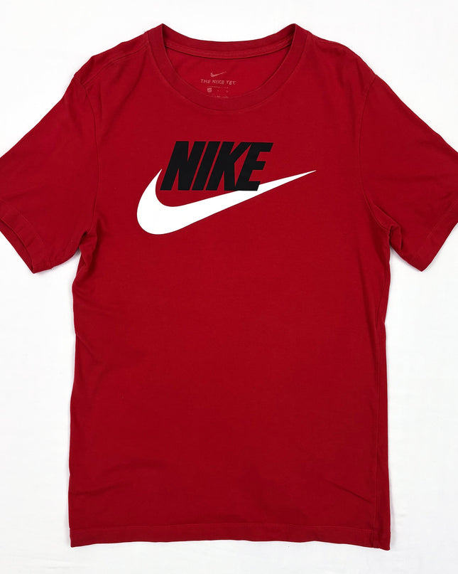 Nike Camo Center Swoosh Logo Dri Fit Athletic T-Shirt - S