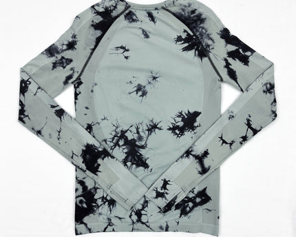 Sweaty Betty Green Tie-Dye Long Sleeve T-Shirt - XS