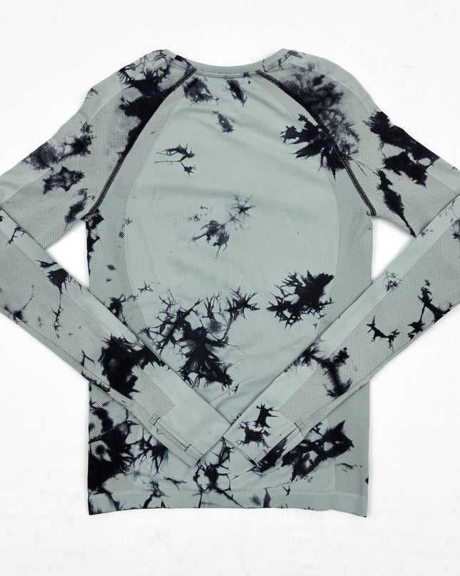 Sweaty Betty Green Tie-Dye Long Sleeve T-Shirt - XS