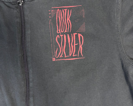 Quiksilver Black Graphic Full-Zip Hoodie